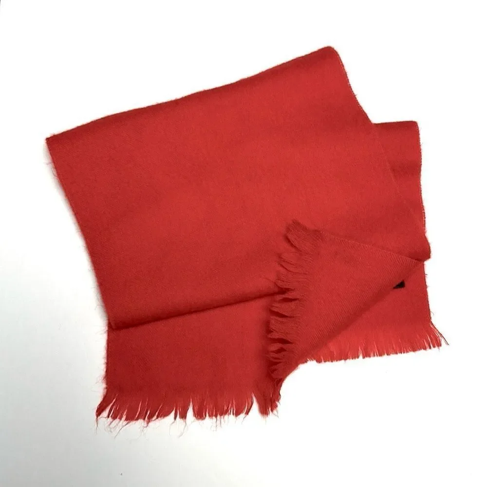 Vrinda Wool Red Scarf Uruguay Men’s Women’s 11,5x52 “